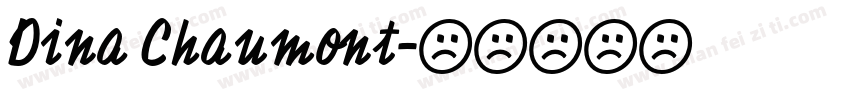 Dina Chaumont字体转换